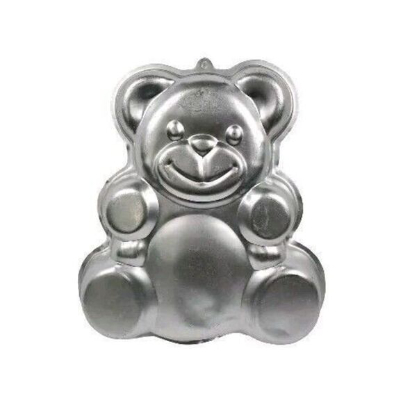 Wilton Other - Wilton Vintage 80's Cake Pan Mold Huggable Teddy Bear 502 3754 Aluminum Baking
